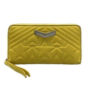 JIMMY CHOO Pippa - Yellow Leather Long Wallet